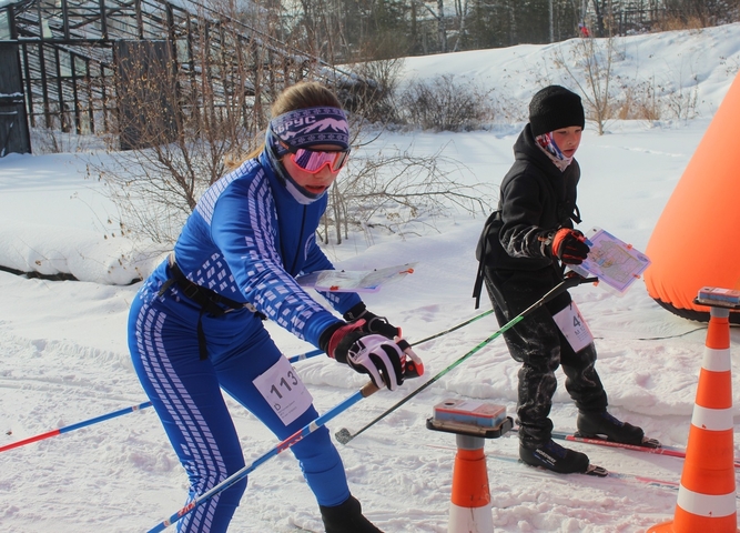 Учебно-тренировочный практикум по спортивному ориентированию на лыжах  прошёл на учебном полигоне 