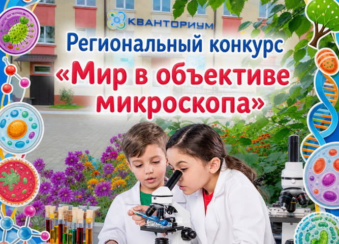 Стартует региональный исследовательский конкурс «Мир в объективе микроскопа»